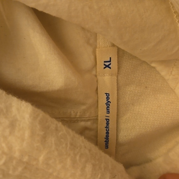 XL industry of all nations off white hoodie. Organic fleece cotton. Chem free - Picture 2 of 3